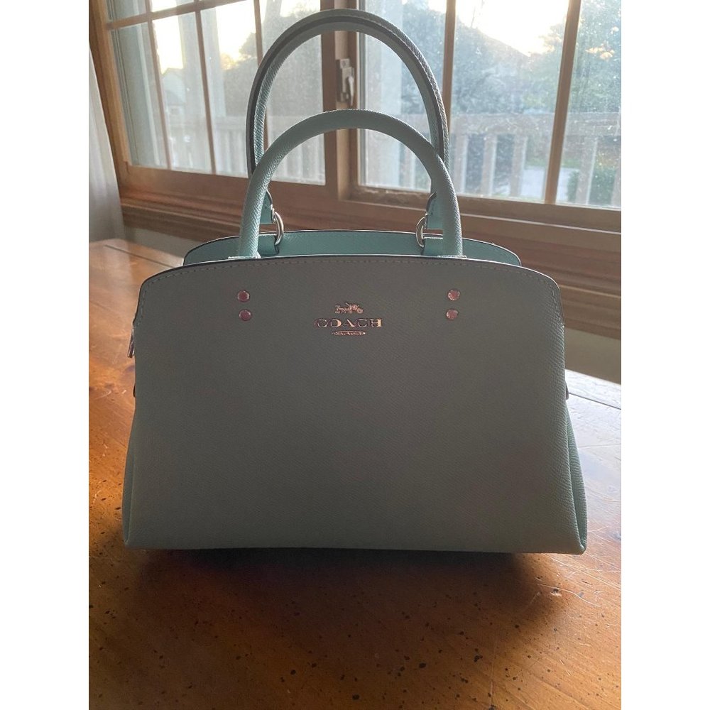 NWOT COACH Mini Lillie Carryall Powder Blue - Picture 10 of 15